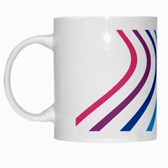 Wave Rainbow White Mugs by Alisyart