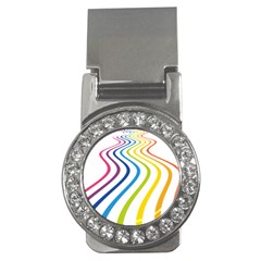 Wave Rainbow Money Clips (cz)  by Alisyart