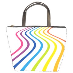 Wave Rainbow Bucket Bags