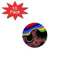 Wave Color 1  Mini Buttons (10 Pack) 