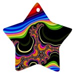 Wave Color Star Ornament (Two Sides) Front