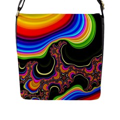 Wave Color Flap Messenger Bag (l)  by Alisyart