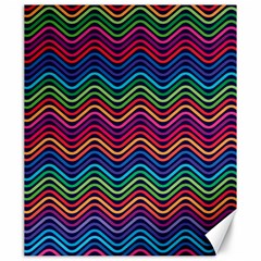 Wave Chevron Rainbow Color Canvas 20  X 24  