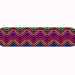 Wave Chevron Rainbow Color Large Bar Mats by Alisyart