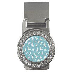 Origamim Paper Bird Blue Fly Money Clips (cz) 