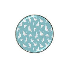 Origamim Paper Bird Blue Fly Hat Clip Ball Marker (4 Pack)