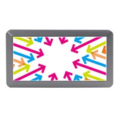 Arrows Pink Blue Orange Green Memory Card Reader (mini)