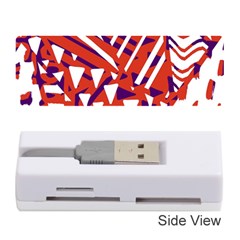 Bright  Memphis Purple Triangle Memory Card Reader (stick) 