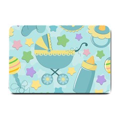 Baby Stroller Star Blue Small Doormat 