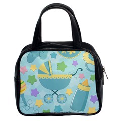 Baby Stroller Star Blue Classic Handbags (2 Sides) by Alisyart