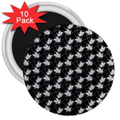 Butterfly Black 3  Magnets (10 Pack) 