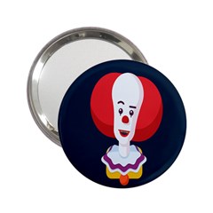 Clown Face Red Yellow Feat Mask Kids 2 25  Handbag Mirrors by Alisyart