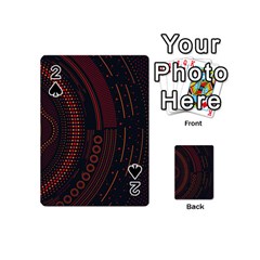 Creative Direction Illustration Graphic Gold Red Purple Circle Star Playing Cards 54 (mini) 