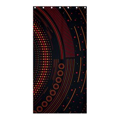 Creative Direction Illustration Graphic Gold Red Purple Circle Star Shower Curtain 36  X 72  (stall) 