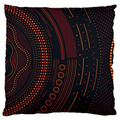 Creative Direction Illustration Graphic Gold Red Purple Circle Star Large Cushion Case (one Side)