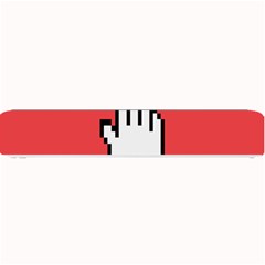 Cursor Index Finger White Red Small Bar Mats by Alisyart