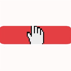 Cursor Index Finger White Red Large Bar Mats by Alisyart