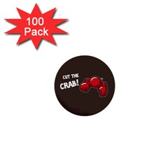 Cutthe Crab Red Brown Animals Beach Sea 1  Mini Buttons (100 pack) 