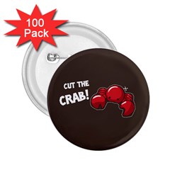 Cutthe Crab Red Brown Animals Beach Sea 2.25  Buttons (100 pack) 