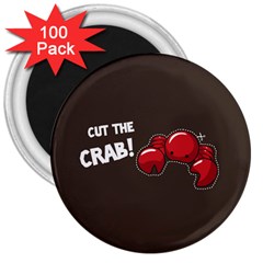 Cutthe Crab Red Brown Animals Beach Sea 3  Magnets (100 Pack) by Alisyart
