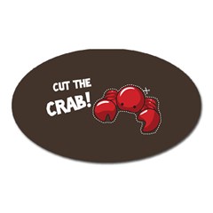 Cutthe Crab Red Brown Animals Beach Sea Oval Magnet
