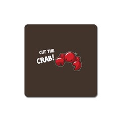 Cutthe Crab Red Brown Animals Beach Sea Square Magnet