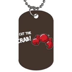 Cutthe Crab Red Brown Animals Beach Sea Dog Tag (Two Sides)
