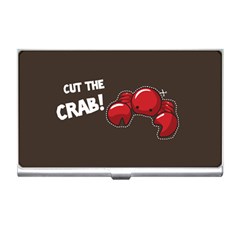 Cutthe Crab Red Brown Animals Beach Sea Business Card Holders by Alisyart