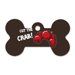 Cutthe Crab Red Brown Animals Beach Sea Dog Tag Bone (One Side)