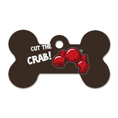 Cutthe Crab Red Brown Animals Beach Sea Dog Tag Bone (Two Sides)