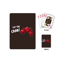 Cutthe Crab Red Brown Animals Beach Sea Playing Cards (mini)  by Alisyart