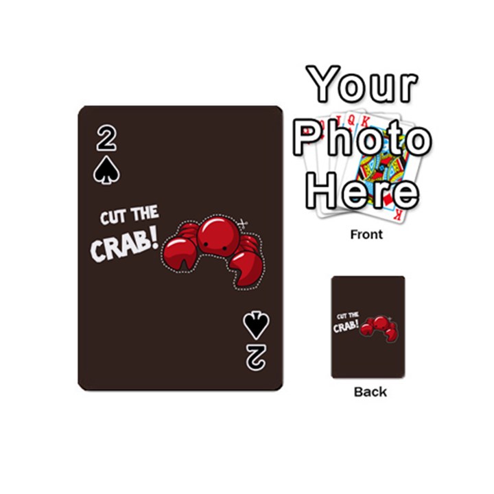 Cutthe Crab Red Brown Animals Beach Sea Playing Cards 54 (Mini) 