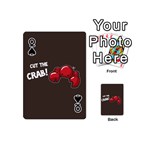 Cutthe Crab Red Brown Animals Beach Sea Playing Cards 54 (Mini)  Front - SpadeQ