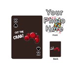 Cutthe Crab Red Brown Animals Beach Sea Playing Cards 54 (Mini)  Front - SpadeK