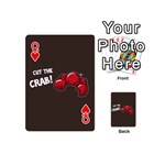 Cutthe Crab Red Brown Animals Beach Sea Playing Cards 54 (Mini)  Front - HeartQ