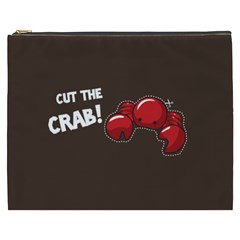 Cutthe Crab Red Brown Animals Beach Sea Cosmetic Bag (XXXL) 