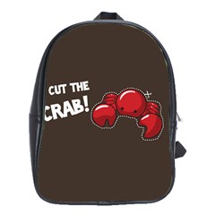 Cutthe Crab Red Brown Animals Beach Sea School Bags (XL) 