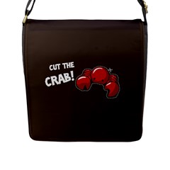 Cutthe Crab Red Brown Animals Beach Sea Flap Messenger Bag (L) 