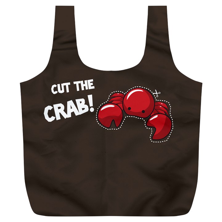 Cutthe Crab Red Brown Animals Beach Sea Full Print Recycle Bags (L) 