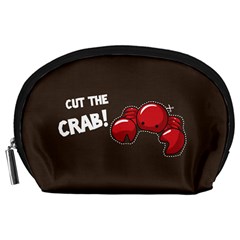 Cutthe Crab Red Brown Animals Beach Sea Accessory Pouches (large)  by Alisyart