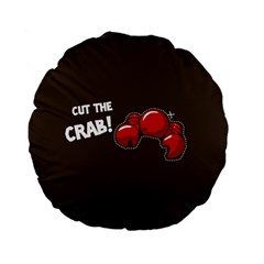 Cutthe Crab Red Brown Animals Beach Sea Standard 15  Premium Flano Round Cushions by Alisyart