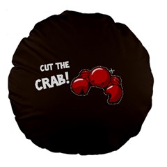 Cutthe Crab Red Brown Animals Beach Sea Large 18  Premium Flano Round Cushions