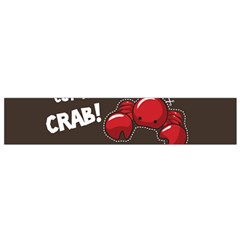 Cutthe Crab Red Brown Animals Beach Sea Flano Scarf (Small)