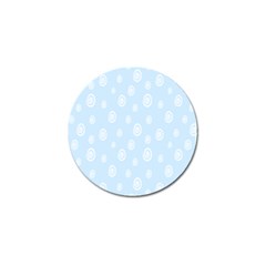 Circle Blue White Golf Ball Marker (10 Pack)