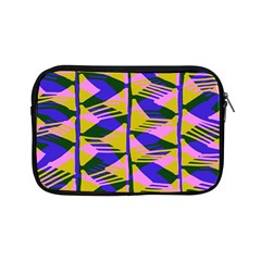 Crazy Zig Zags Blue Yellow Apple Ipad Mini Zipper Cases