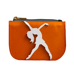 Dance Dancing Orange Girl Mini Coin Purses by Alisyart