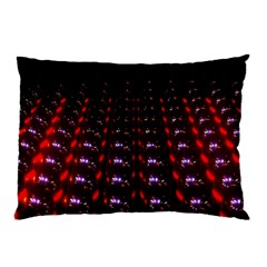 Digital Balls Lights Purple Red Pillow Case (two Sides)