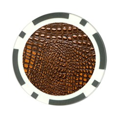 Crocodile Skin Poker Chip Card Guard