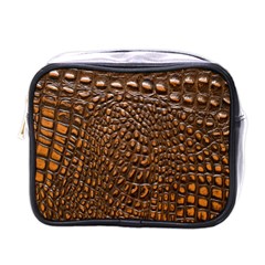 Crocodile Skin Mini Toiletries Bags