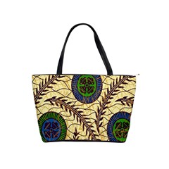 Fabrick Batik Brown Blue Green Leaf Flower Floral Shoulder Handbags